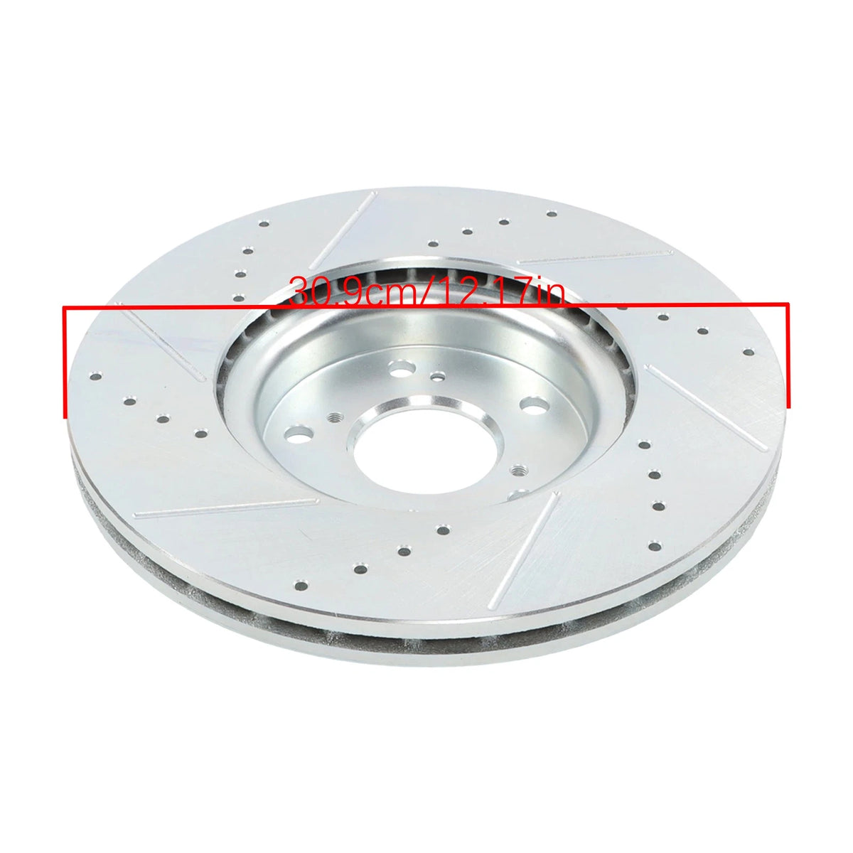 Set of 2 Front Side Drilled Brake Rotors & Pads for Acura TL (2004–2006) BCK67320K