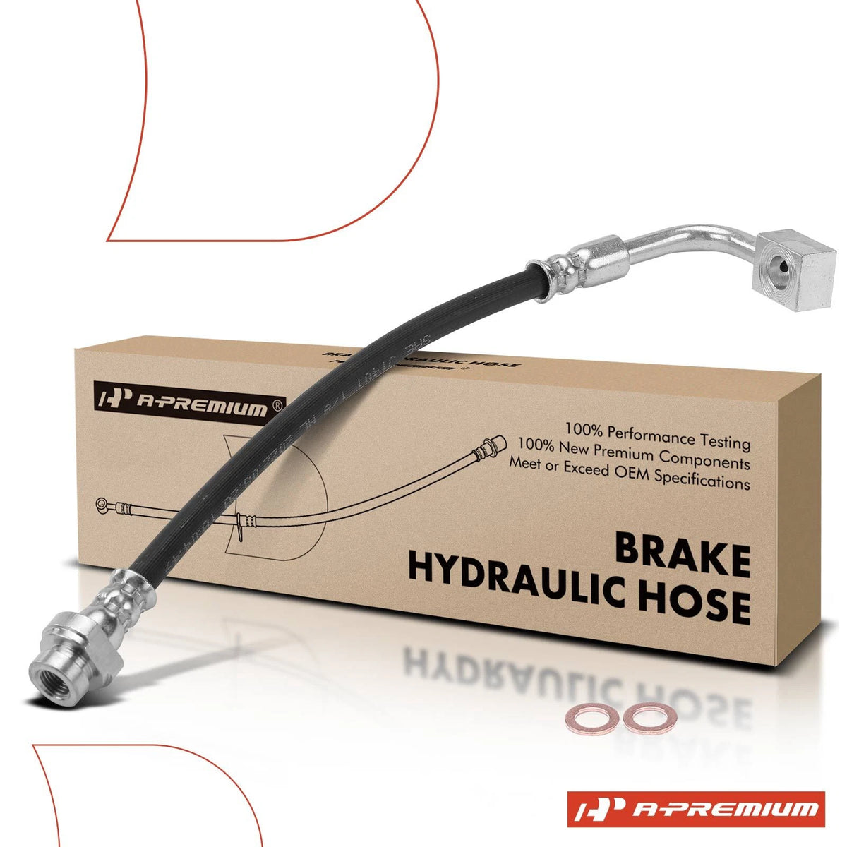 Rear Right Outer Brake Hydraulic Hose for Dodge Journey (2009–2012) 4862212AE, 2204929