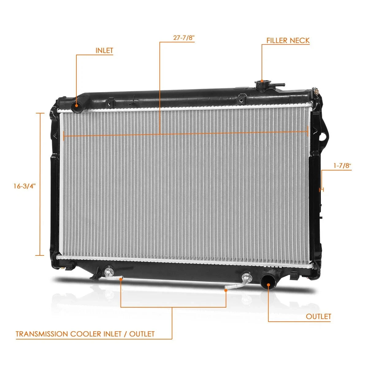 Aluminum Core Radiator for Toyota Land Cruiser/LX450 (1993–1997) DPI-1918
