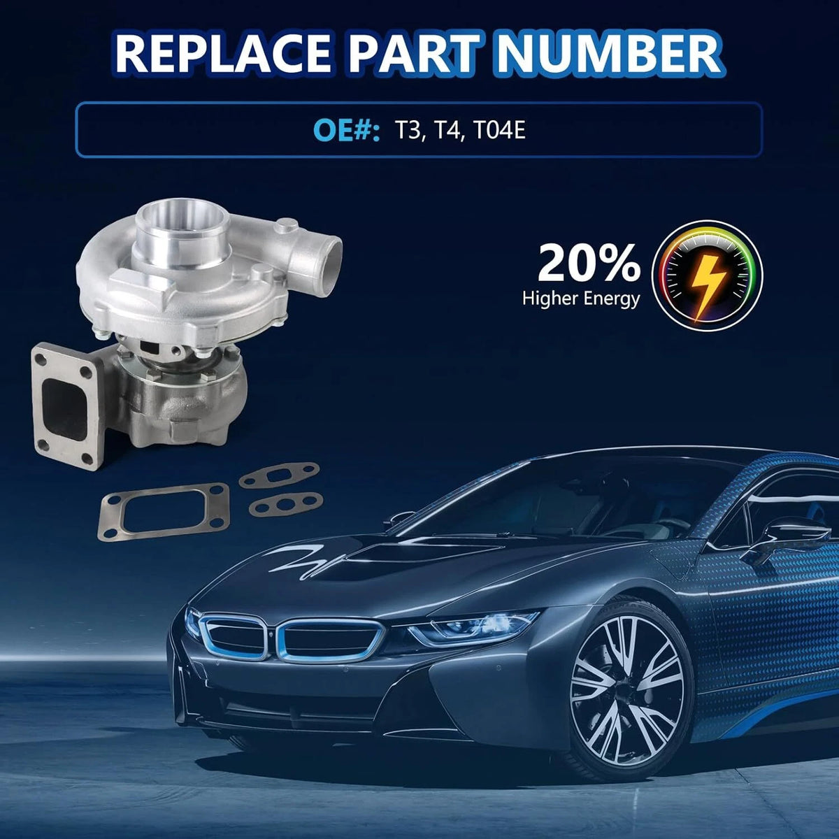 Turbocharger T3/T4 T04E for 1.6L Engines (T3T4.57AR)