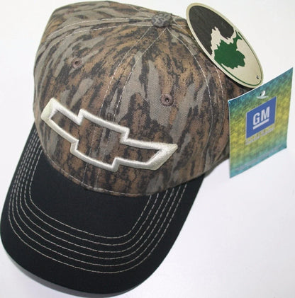 Chevy Trucker Baseball Cap with Mossy Oak Camo Head Logo for Chevrolet