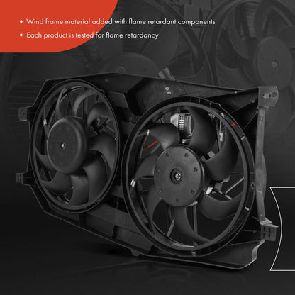 Dual Cooling Fan Assembly with Shroud for Ford Freestyle (2005–2007) 5F9Z8C607BM, FO3115158