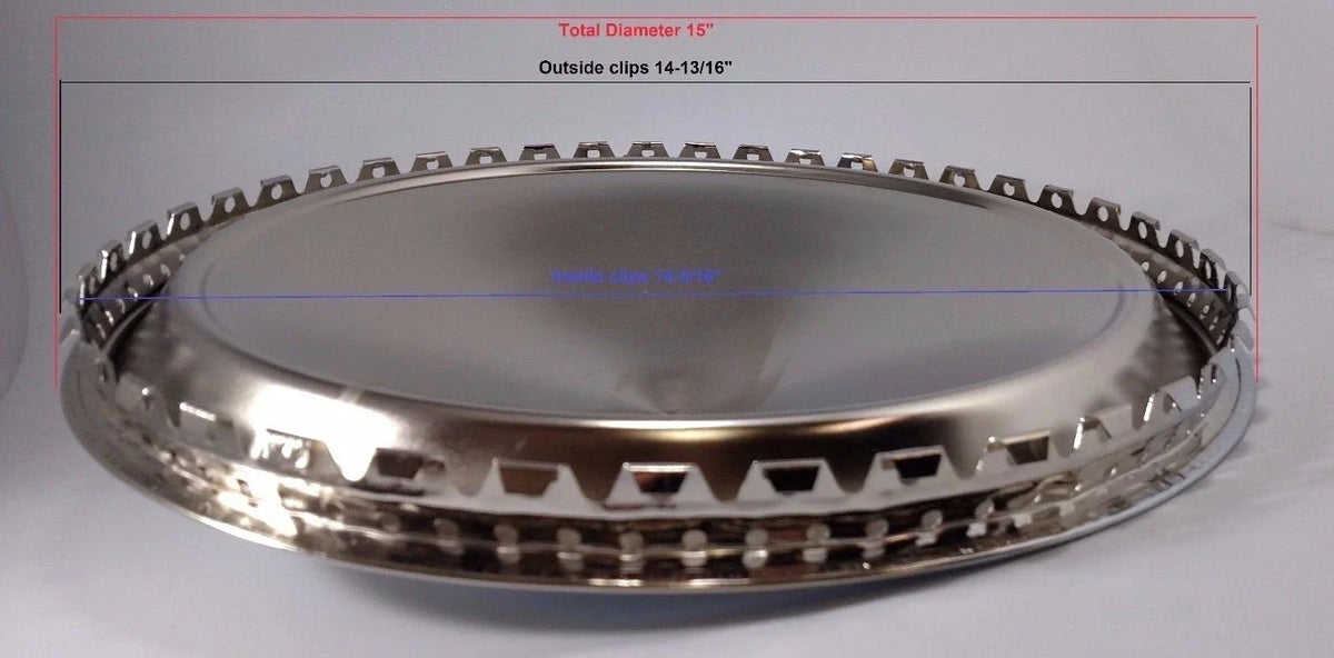 Chrome Hubcaps Set of 4 for 1957 Plymouth 15 Inch Hot Rod Custom