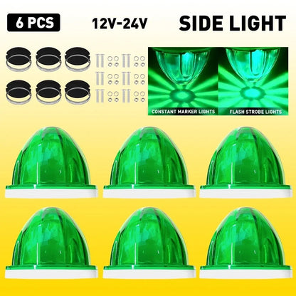 6X LED Watermelon Light Side Marker for Truck Trailer (EPY)