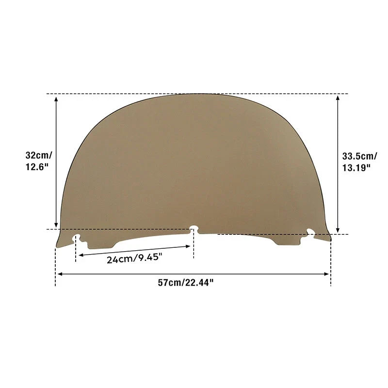 Smoke/Clear Windshield for Harley Electra Street Glide (2014–2024)
