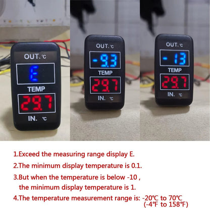 Temperature Sensor for Car Internal and External (Type B) tnw 02