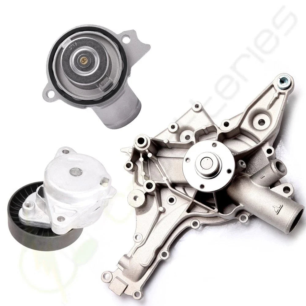 Water Pump, Thermostat, Tensioner for Mercedes-Benz C320 C240 CL500 (2001–2005)