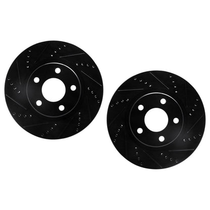 Rotor Set for Oldsmobile Aurora (2001–2003) ALX-PAU-DF-8002-45008-CLA12, Drilled & Slotted