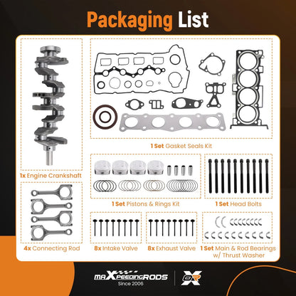 Engine Overhaul Rebuild Kit for Hyundai KIA G4KD 2.0L