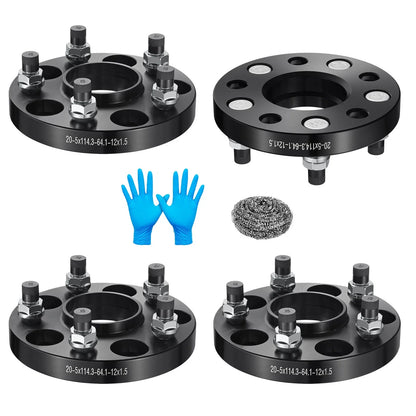 Set of 4 20MM Hubcentric Wheel Spacers 5x4.5 5x114.3 for Acura RL (1997–2004)