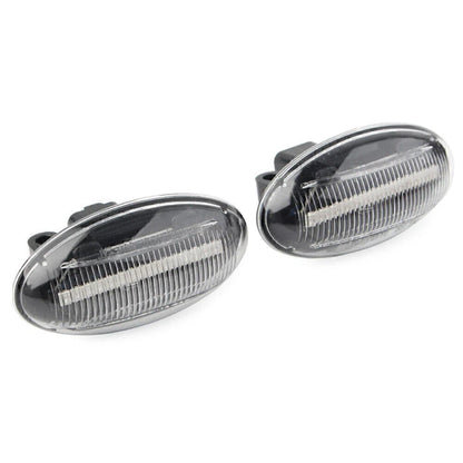 Clear LED Dynamic Signal Side Marker Light for Peugeot 307, 206, 607 (2001–2014)