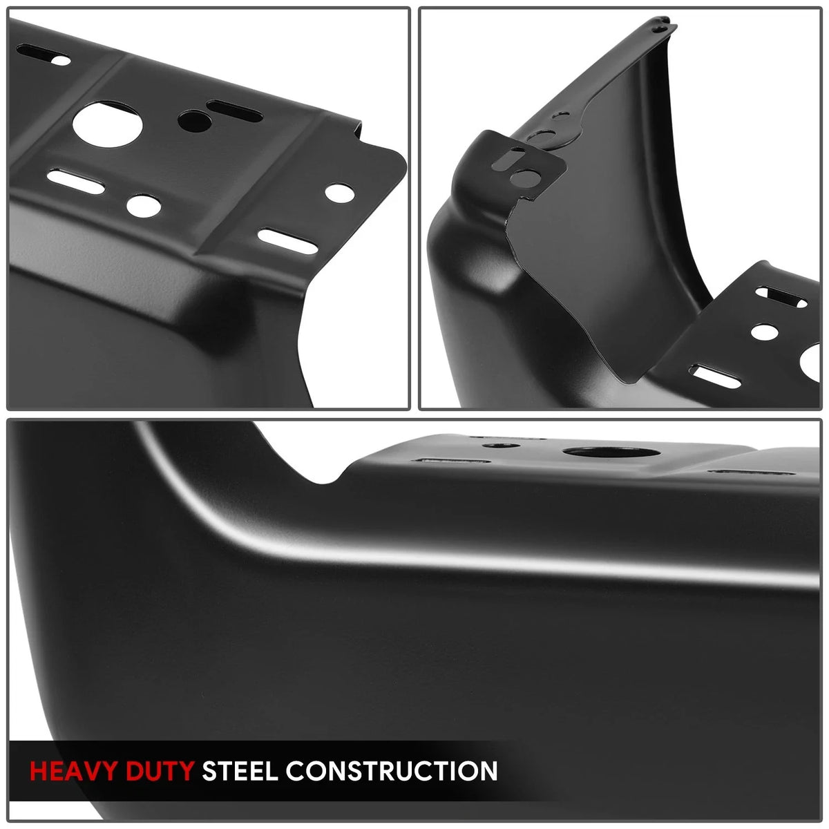 Set of 2 Rear Bumper End Caps for Ford F-250 SD (2017–2022) OE Style Black