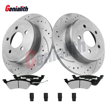 Rear Brake Rotors & Pads for Chrysler Town & Country, Grand Caravan (2001–2007)