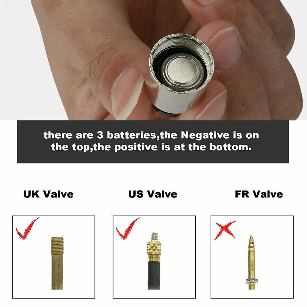 Set of 4 LED Light Valve Stem Caps for Car Wheels