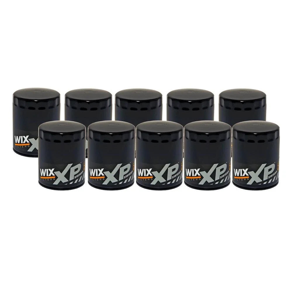 Set of 10 Wix 51515XP Engine Oil Filters for (Spin-On)