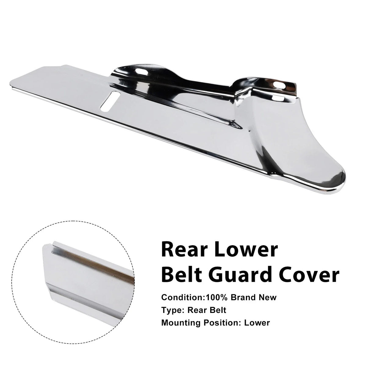 Rear Lower Belt Guard Cover for Harley Touring FLHX, FLHR (2006–2023)