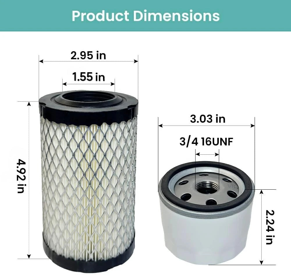 Air & Oil Filter Tune Up Kit for Husqvarna Z246 Z254 (2015–2023)