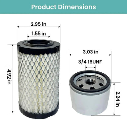 Air & Oil Filter Tune Up Kit for Husqvarna Z246 Z254 (2015–2023)