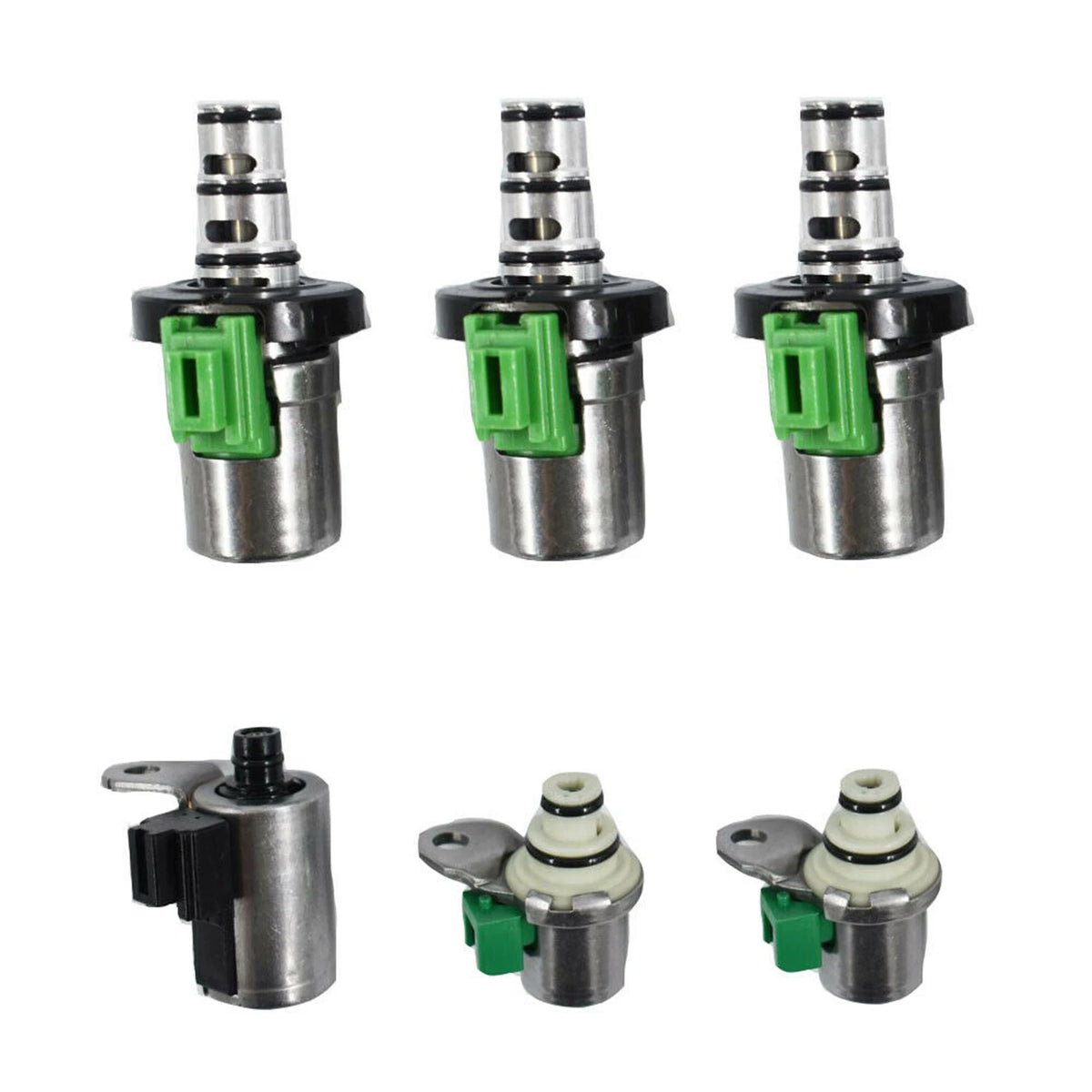 6Pcs Transmission Solenoid Kit for Ford Focus Mazda 2 3 5 6 CX-7 MPV (2000–2012) - 48420K-R, 4F27E, EPC, FN4A-EL, PWM, Shift, TCC, 4F27-E, Selenoid