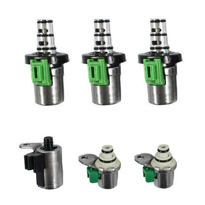 6Pcs Transmission Solenoid Kit for Ford Focus Mazda 2 3 5 6 CX-7 MPV (2000–2012) - 48420K-R, 4F27E, EPC, FN4A-EL, PWM, Shift, TCC, 4F27-E, Selenoid