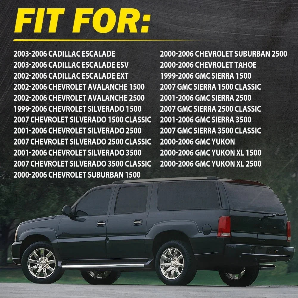 4X Exterior Door Handle for Chevy Silverado GMC Sierra Cadillac (1999–2006)