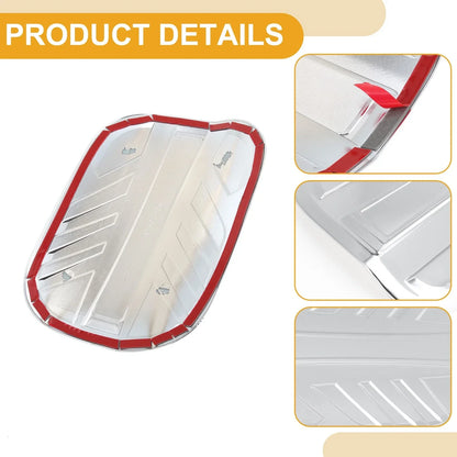Fuel Tank Door Cap for Hyundai Santa Fe (2019–2025) Chrome Silver Tone