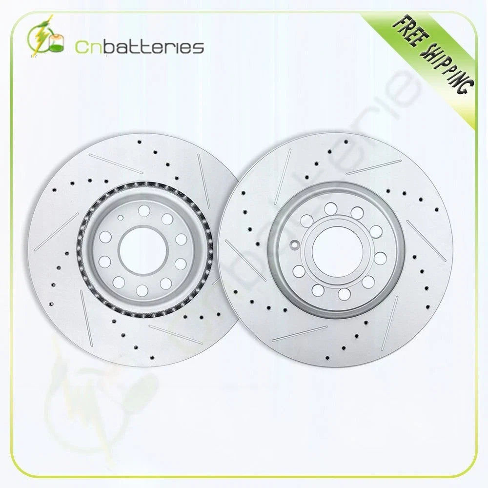 Front Brake Discs Rotors for Volkswagen Jetta, Passat CC, Audi A3, TT (2008–2014)