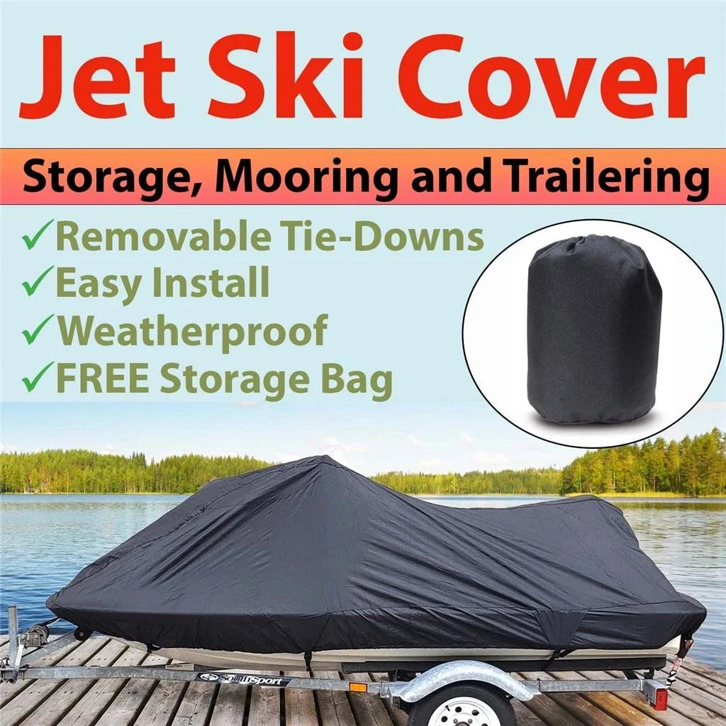 Black Semi-Custom Storage Cover for Sea-Doo GTX GTI GTS (Fits 1996–2023)