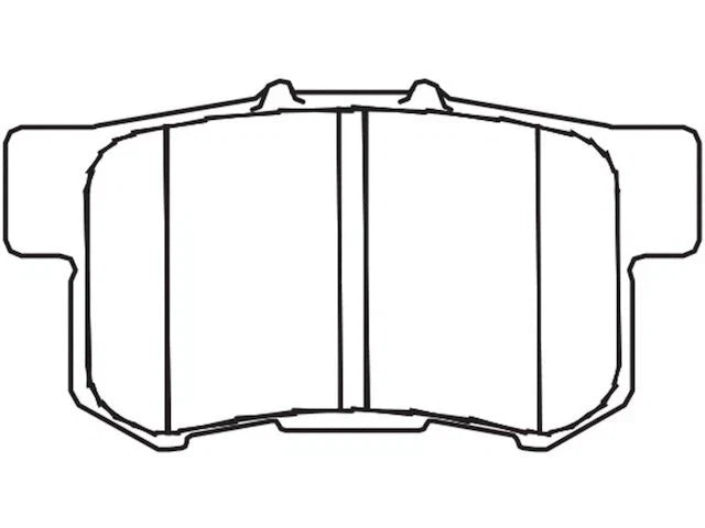 Set of 4 Rear Brake Pads for Suzuki Kizashi (2010–2013) TH651MF