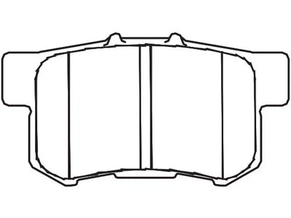 Set of 4 Rear Brake Pads for Suzuki Kizashi (2010–2013) TH651MF