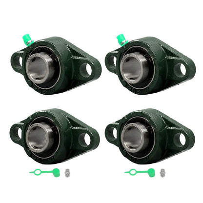 Set of 4 Pillow Block Flange Bearings for UCFL205-16 (1" Bore, 2 Bolt)