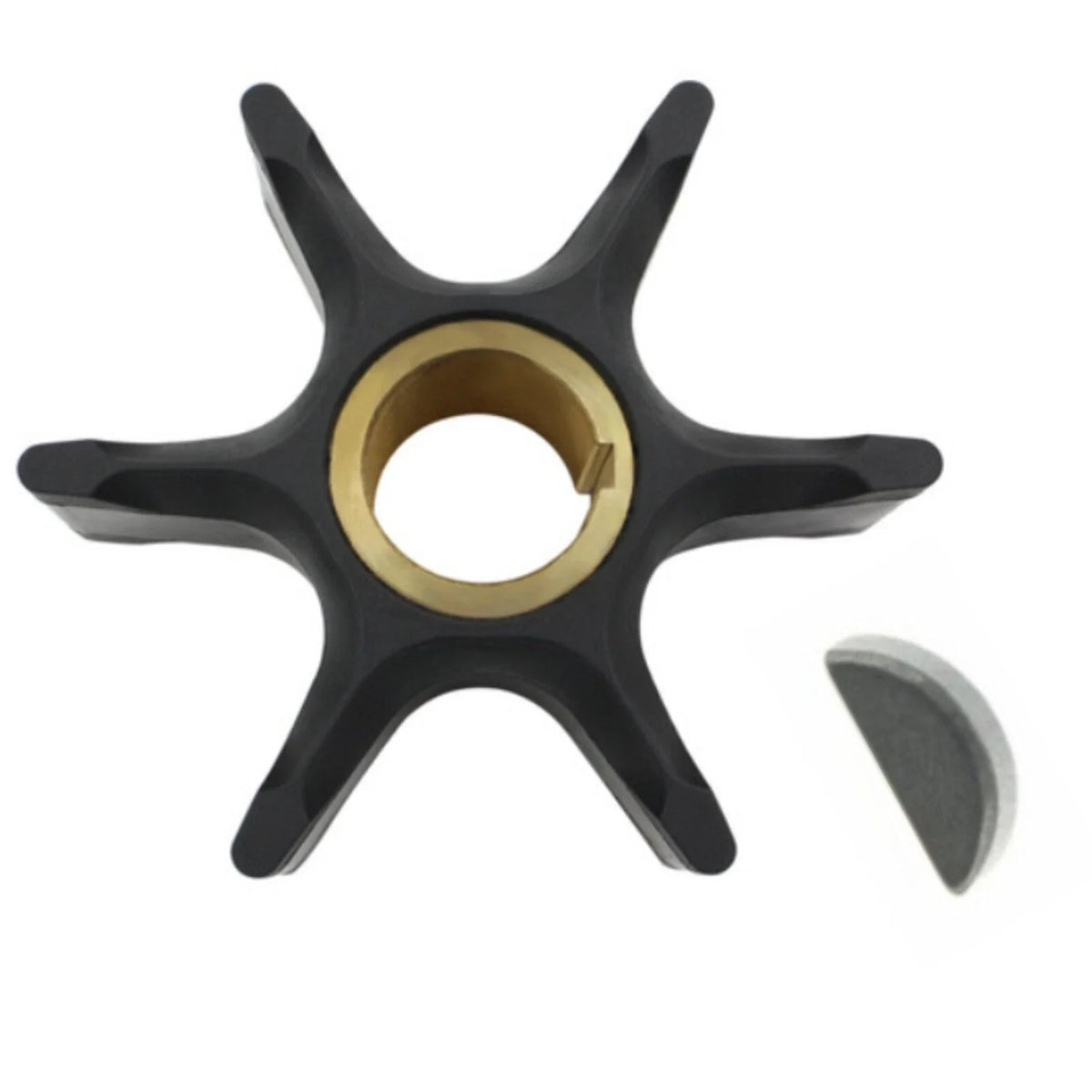 Water Pump Impeller w/key for Johnson Evinrude OMC BRP 85-175 HP (1980–2023) 389642 777212