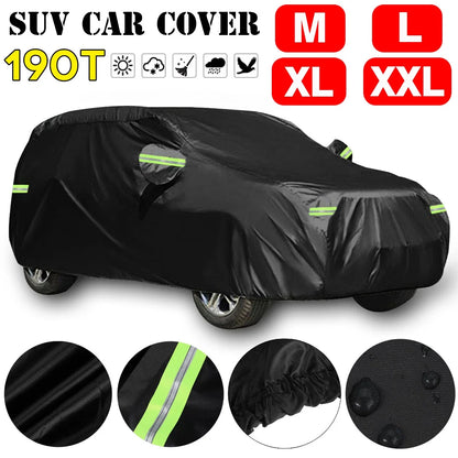 Waterproof Full Car Cover for Universal Fit (M-XXL) - UV, Dust, Rain Resistant