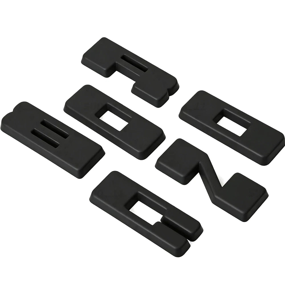 6Pcs ABS Tailgate Overlays for Bronco Sport (2021–2026) Matte Black
