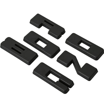 6Pcs ABS Tailgate Overlays for Bronco Sport (2021–2026) Matte Black
