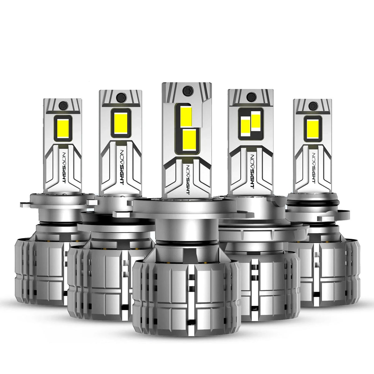 Set of 6 LED Headlight Bulbs for H4 H7 H11 H13 9005 9006 9012 (6500K)