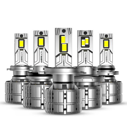 Set of 6 LED Headlight Bulbs for H4 H7 H11 H13 9005 9006 9012 (6500K)
