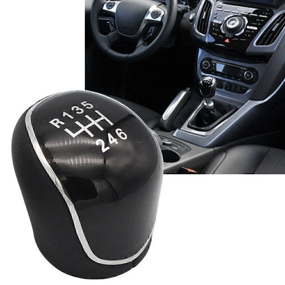 1x 6 Speed Car Shift Gear Knob for Ford C-Max Focus Mk2 Mk3 Kuga S-Max (2003-2023)