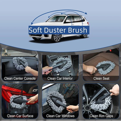 Set of 1 Car Interior Duster Detail Brush for Cleaning