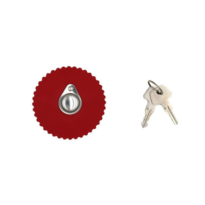 Red Fuel Cap with Vent Hole for Massey Ferguson (Fits 1698042M91, 963023M1)