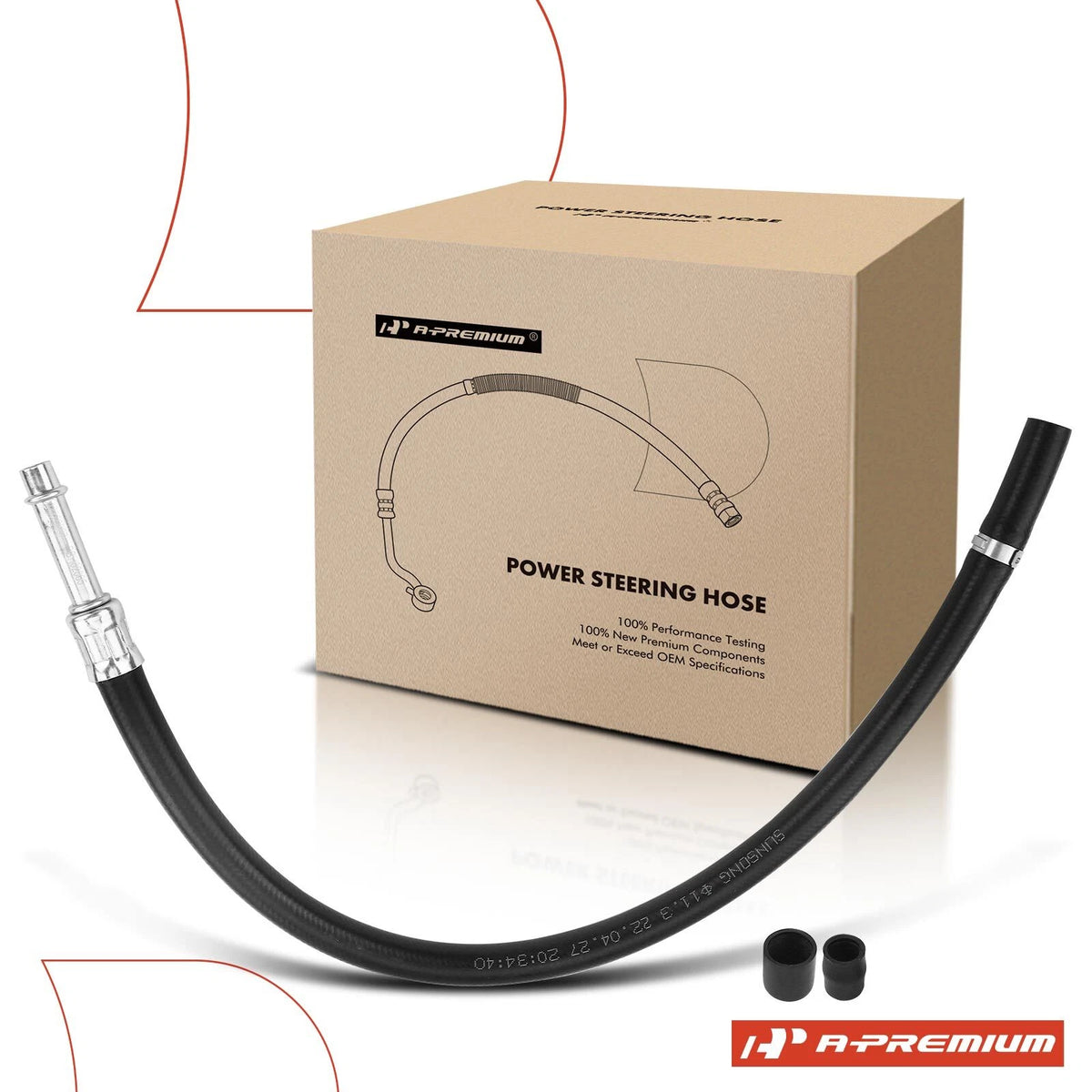 Power Steering Return Line Hose Assembly for BMW 740i 1995–2001 (32411091975, 32411141860, 3402065)