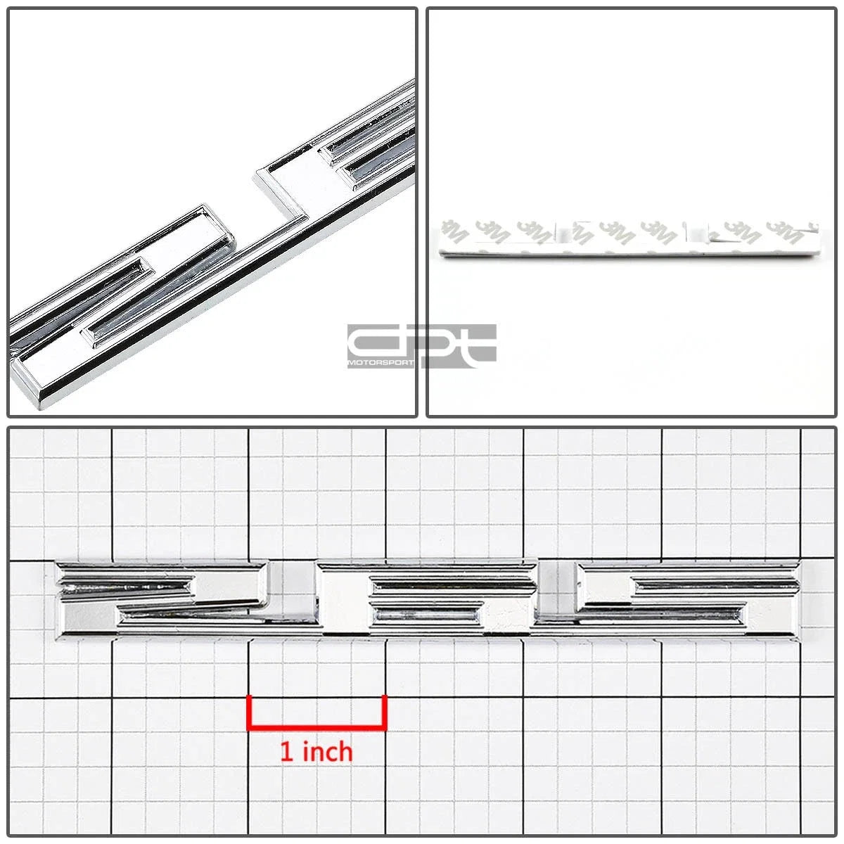 Chrome Fender Emblem Badge for GM SBC 265 4.3