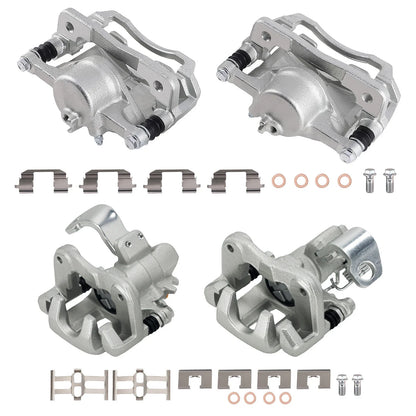 4x Brake Calipers for Honda Civic (2006–2011) 1.8L w/Brackets 19-B3298 19-B3299