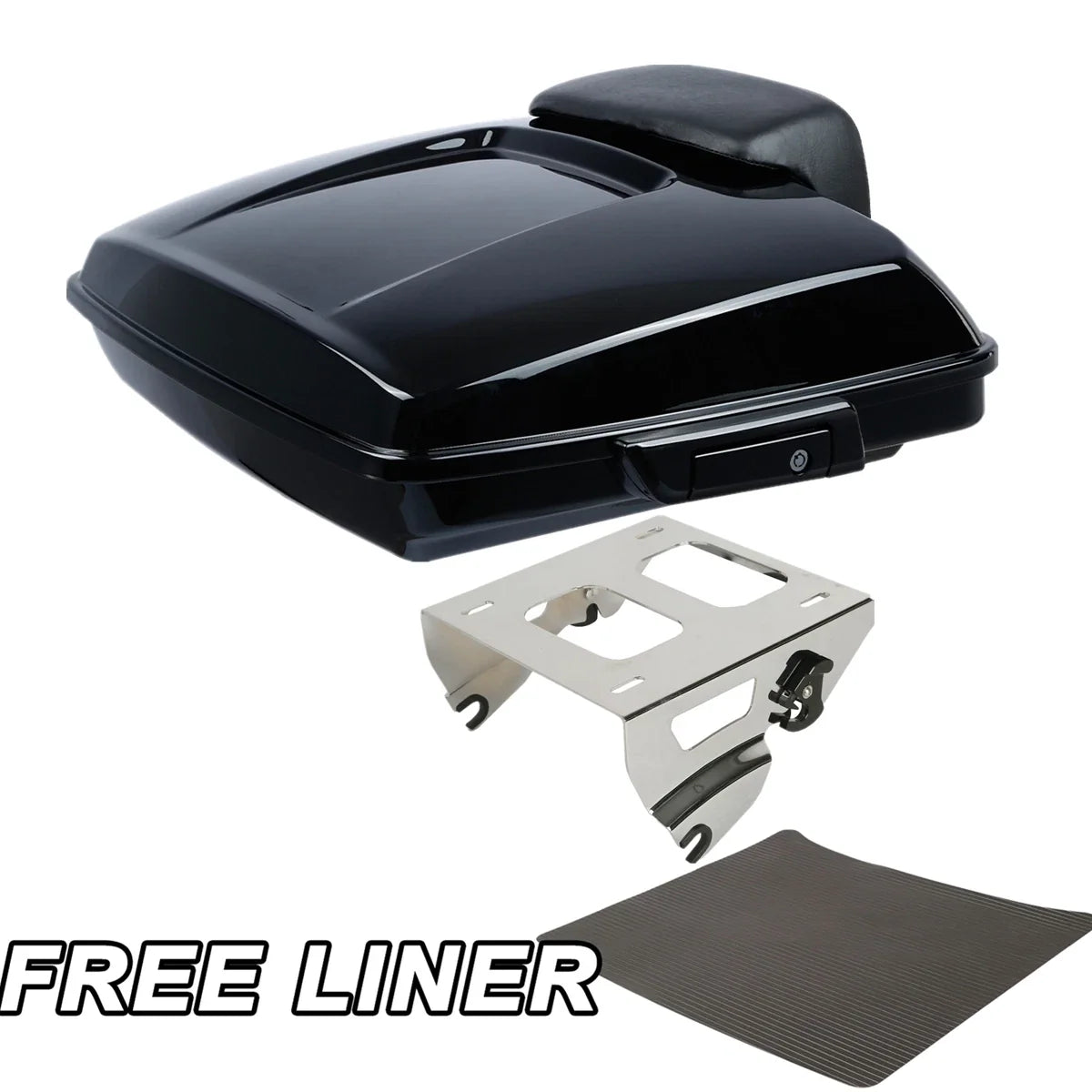 Razor Trunk Backrest Solo Mount Rack for Harley Street Road Glide (2014–2023)
