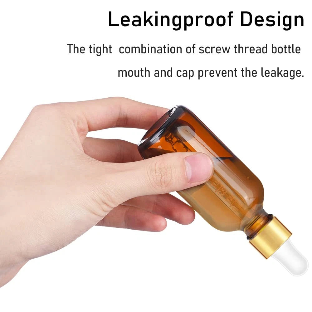 2 oz Amber Glass Dropper Bottle for Eye Care (2023)