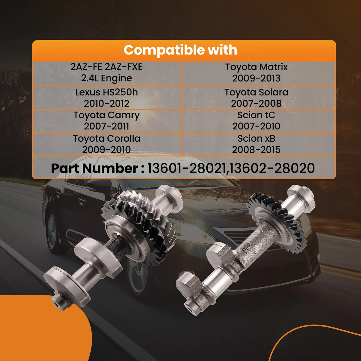 Balance Shaft for Toyota Camry Solara Matrix 2.4L (2000–2006)
