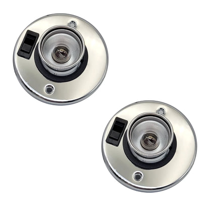 2X Directional Reading Light for RV Conversion Van (14100) Chrome 12V