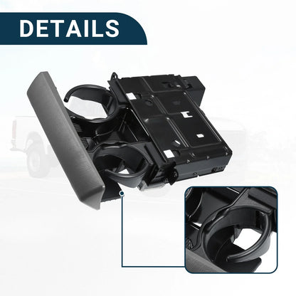 Cup Holder for Ford F-250 Super Duty (2005–2007) Gray Black 1 Pc