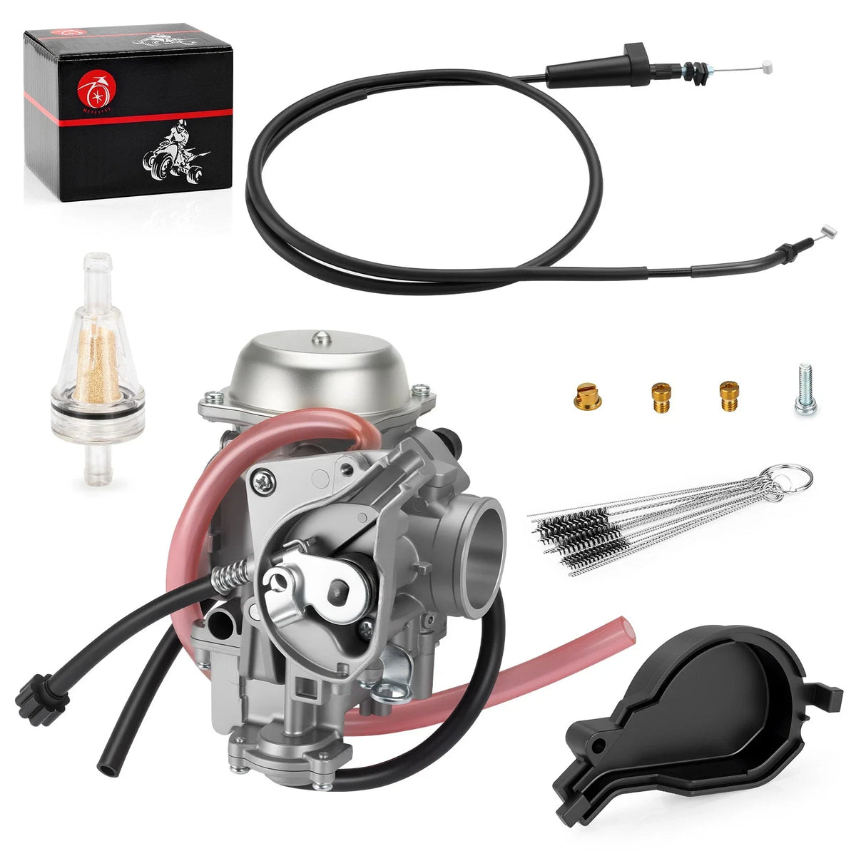 Carburetor & Throttle Cable for Arctic Cat ATV 400 (2004) 0470-504