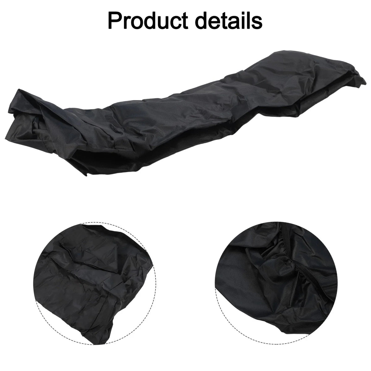 Black Waterproof Tractor Seat Cover for Riding Lawn Mower (50x39x35cm)